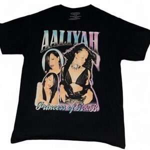 Black Aaliyah Graphic T-Shirt